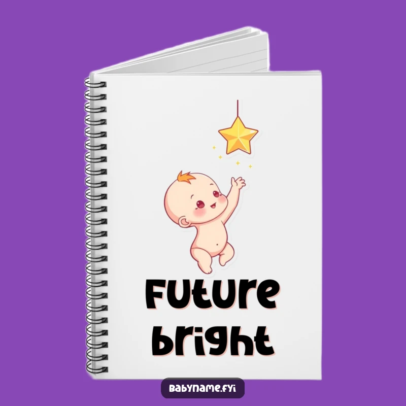 Funny Baby Star Reach Notebook: Jot Down Big Dreams