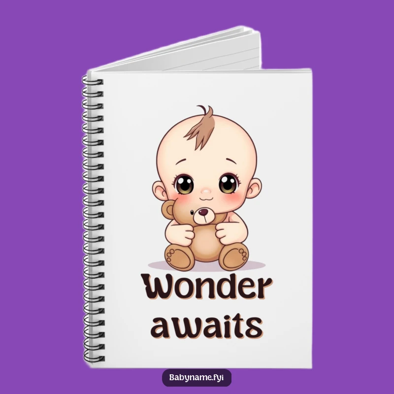 Funny Curious Baby Teddy Bear Notebook: Journal Your Sweet Thoughts