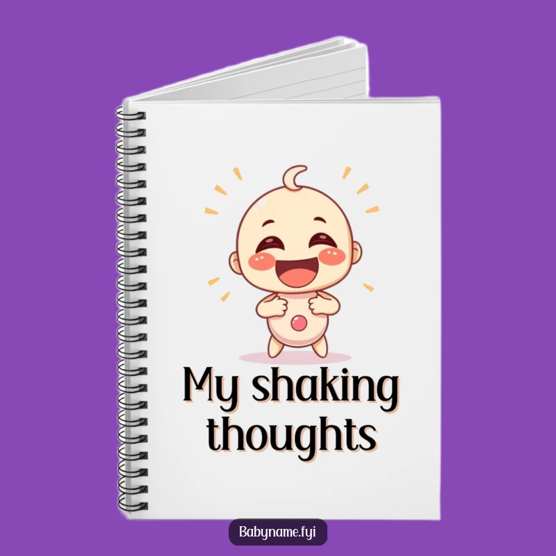 Funny Shaking Rattle Notebook - Jot Down Joyful Ideas