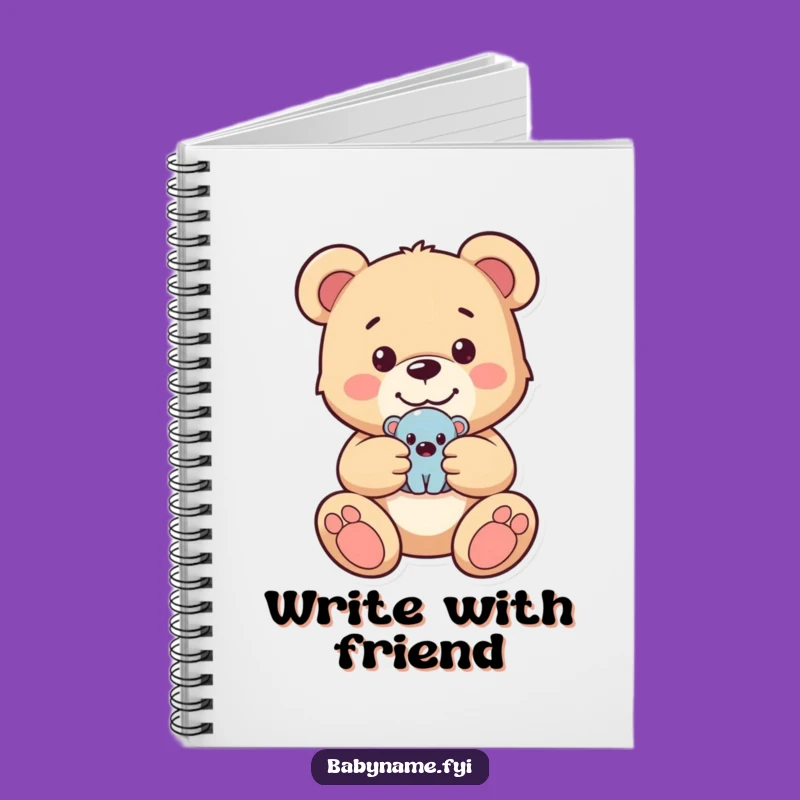 Funny Teddy Bear Notebook - Journal Your Thoughts with Adorable & Nostalgic Flair