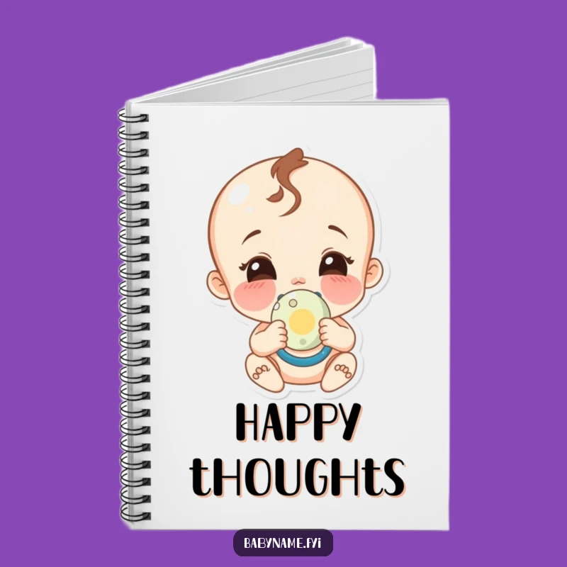 Funny Baby Pacifier Notebook: Jot Down Happy Thoughts and Smiles