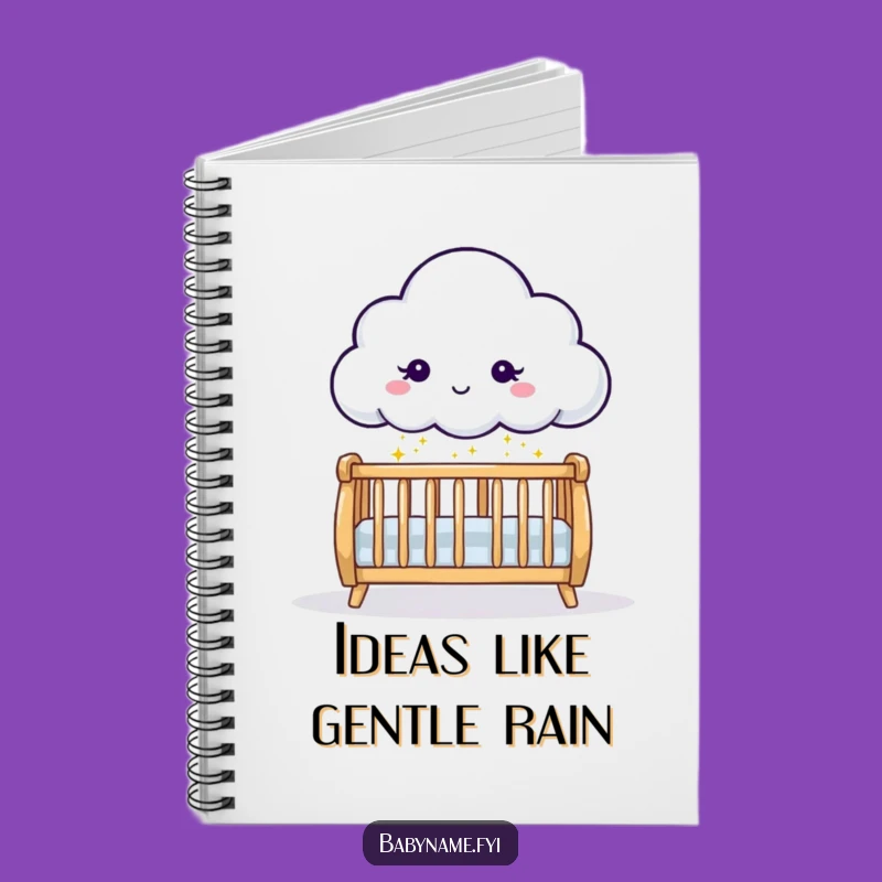 Funny Cloud Sprinkling Sparkles Notebook - Journal for New Parent Jotting