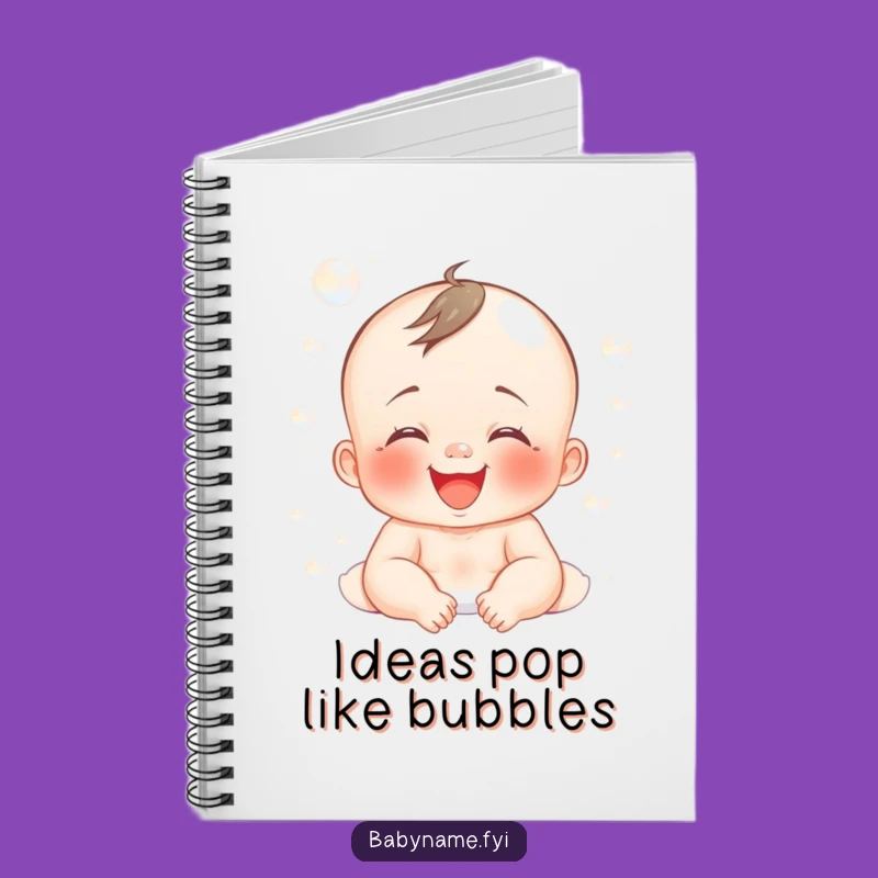 Funny Bath Time Journal: Bubble Baby Cover - Sweet Funny Gift