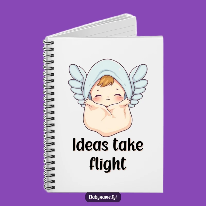 Funny Baby Blanket Notebook - Flapping Wings Journal Gift