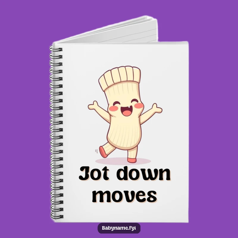 Funny Baby Sock Notebook - Jot Down Thoughts with Silly Dancing Flair