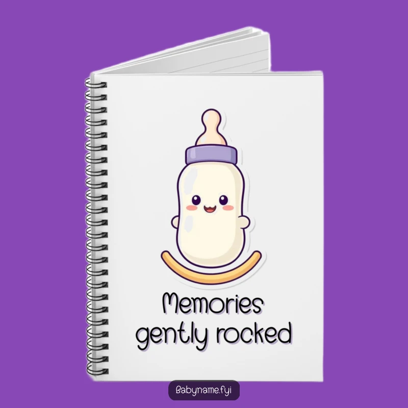 Funny Baby Bottle Notebook: Jot Down Your Parenting Adventures