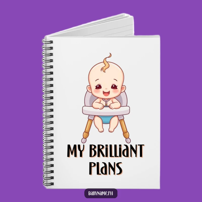 Funny Happy Baby Notebook - Cozy High Chair Fun, Journal for Baby's Adventures