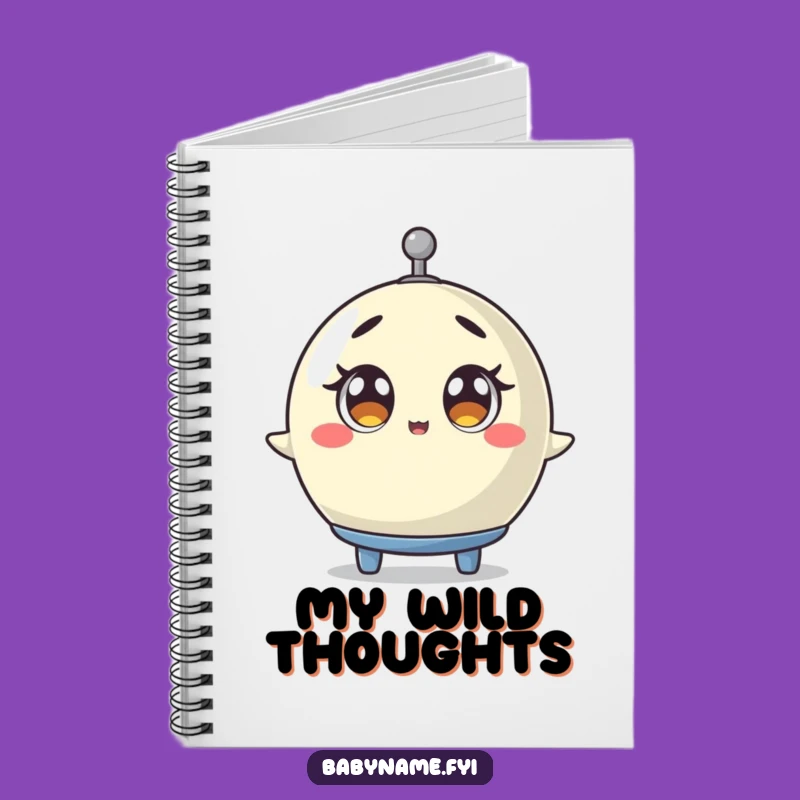 Funny Baby Mobile Notebook - Surprised Spinner Journal Gift