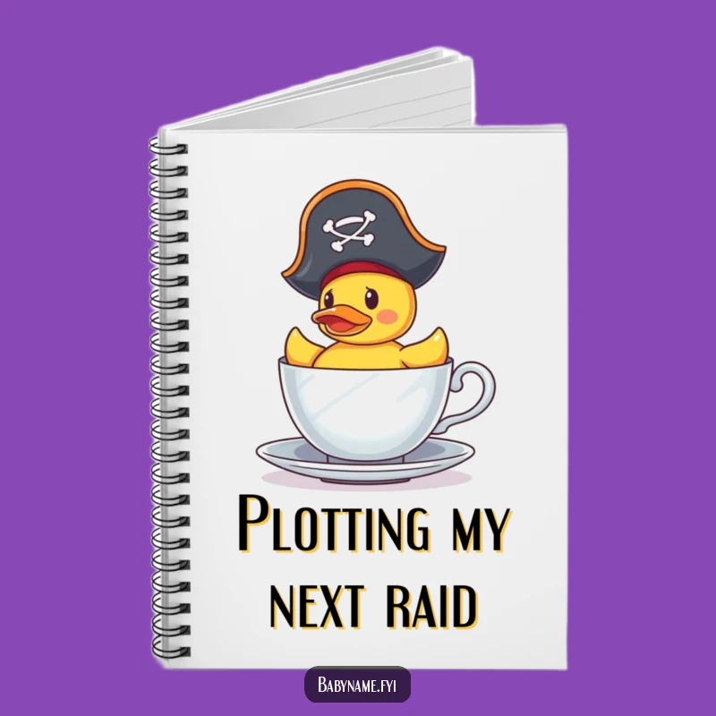 Funny Notebook: Pirate Duck's Logbook - Chart Your Adventures!
