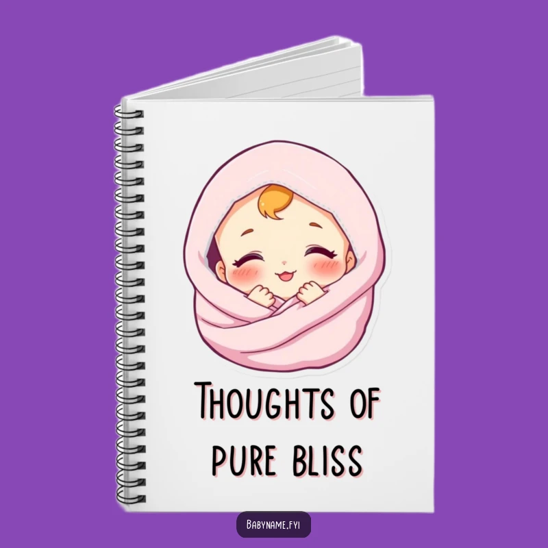 Funny Baby Blanket Notebook – Jot Down Thoughts with Cozy Calm