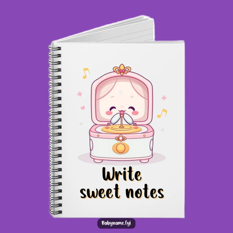 Funny Lullaby Music Box Notebook - Journal Your Thoughts with Melodic Flair