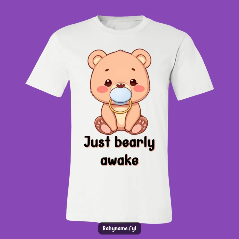 Funny Baby Bear Pacifier T-Shirt: Cute Cub Style Makes a Great Gift