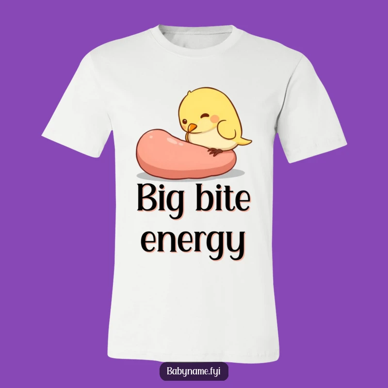 Funny Baby Bird Pecking Worm T-Shirt, Hungry Fledgling Humor