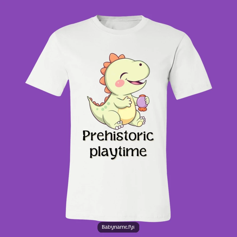 Funny Baby Dinosaur Rattle T-Shirt: Giggling Reptile Style Makes a Great Gift