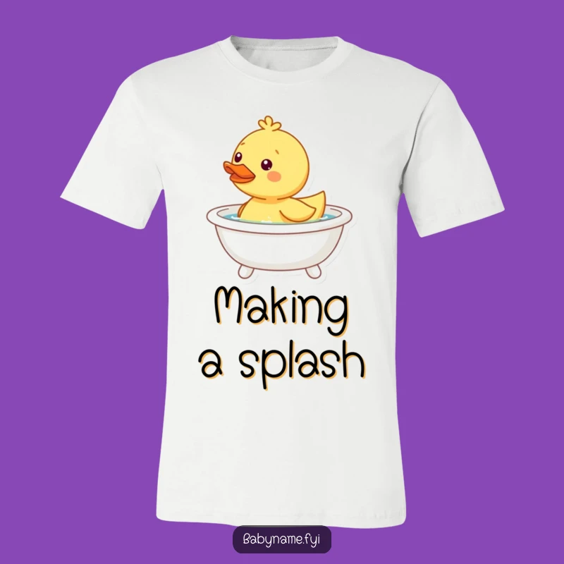 Funny Duckling T-Shirt - Playful Bath Time Tee for Happy Vibes