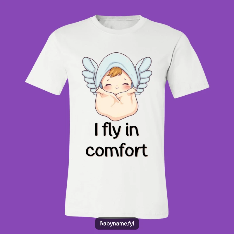 Funny Baby Blanket T-Shirt - Flapping Wings Tee for Fun