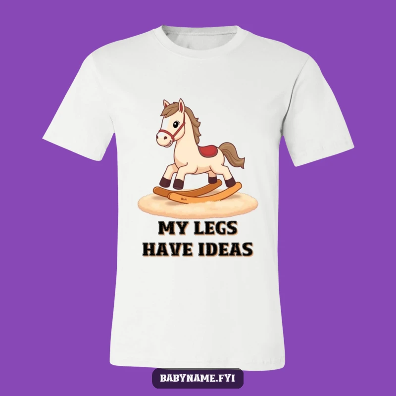 Funny Rocking Horse Tiny Legs T-Shirt - Hilarious Galloping Design, Great Gift