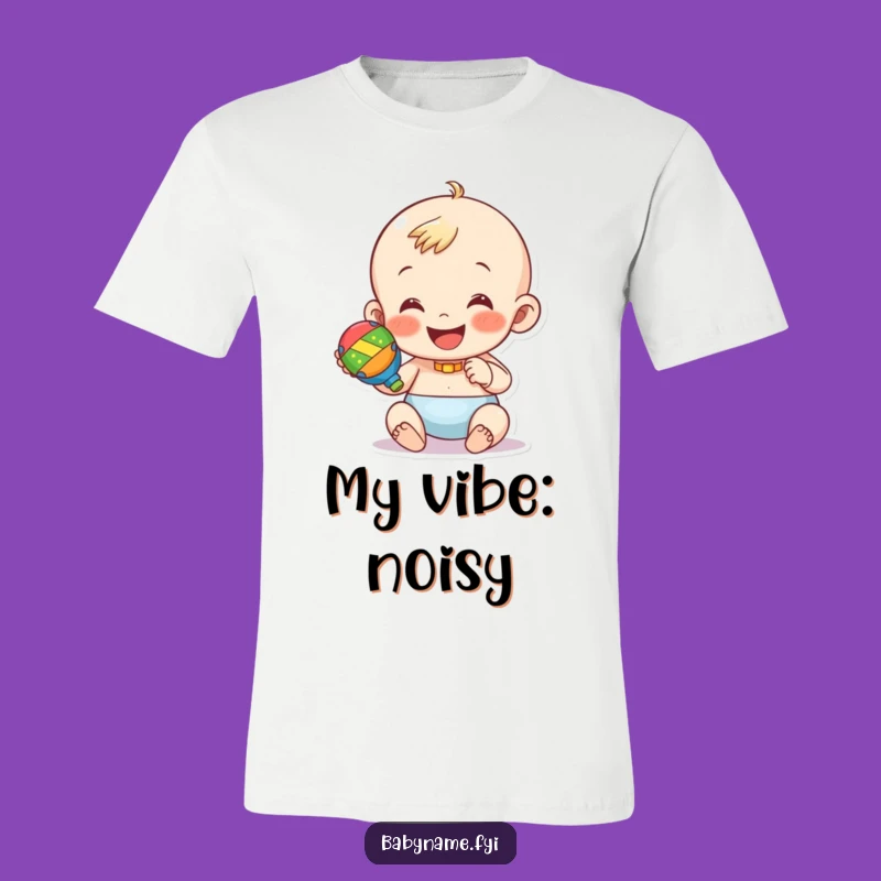Funny Baby Rattle T-Shirt – Wearable Joy with a Shaking Character