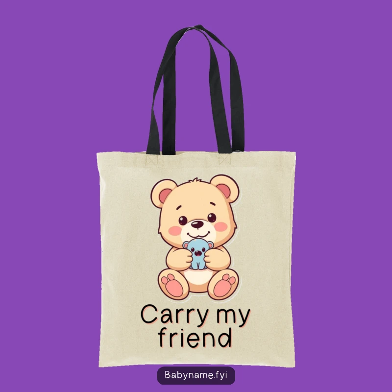 Funny Teddy Bear Tote Bag - Carry Your Essentials with Adorable Charm