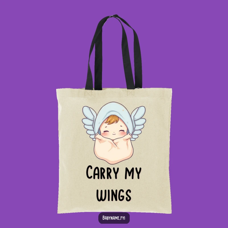 Funny Baby Blanket Tote Bag - Flapping Wings Carry-All Gift
