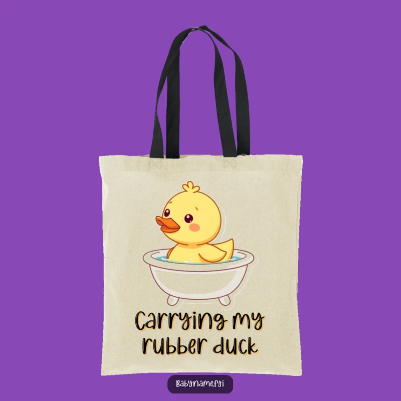 Funny Duckling Tote Bag - Carry Your Fun with Bathtub Charm