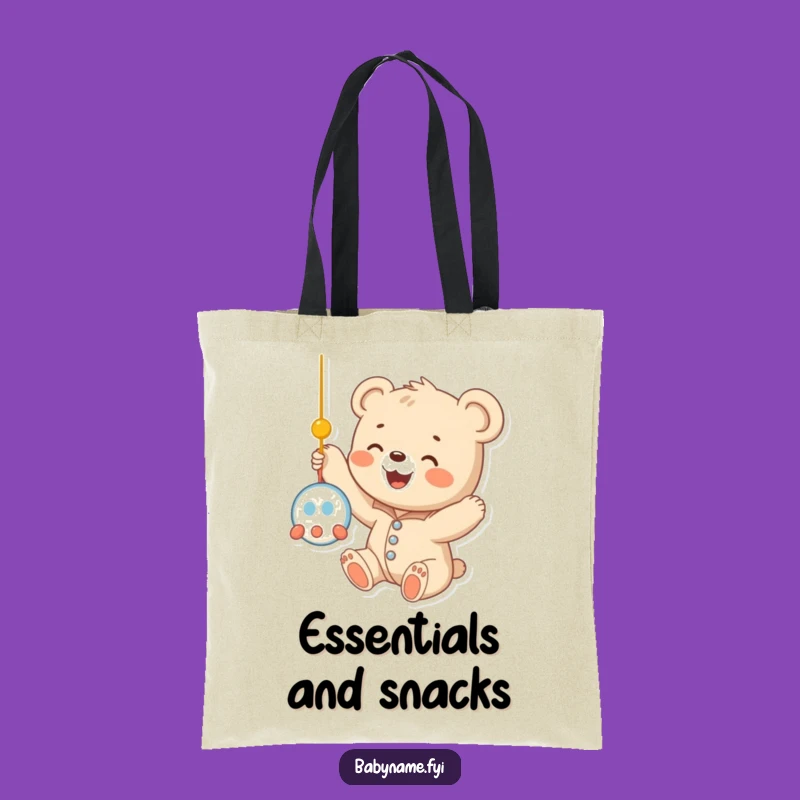 Funny Baby Bear Cub Onesie Tote Bag: Carry Your Essentials with Adorable Humor