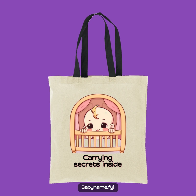 Funny Baby Crib Tote Bag – Carry Your Mischief in Style