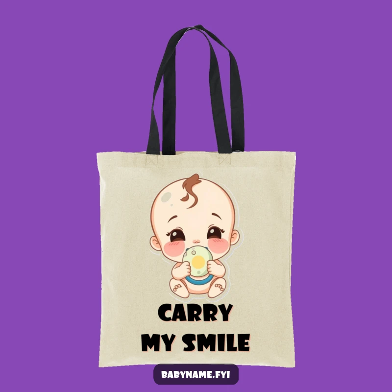 Funny Baby Pacifier Tote Bag: Carry Joyful Smiles Everywhere