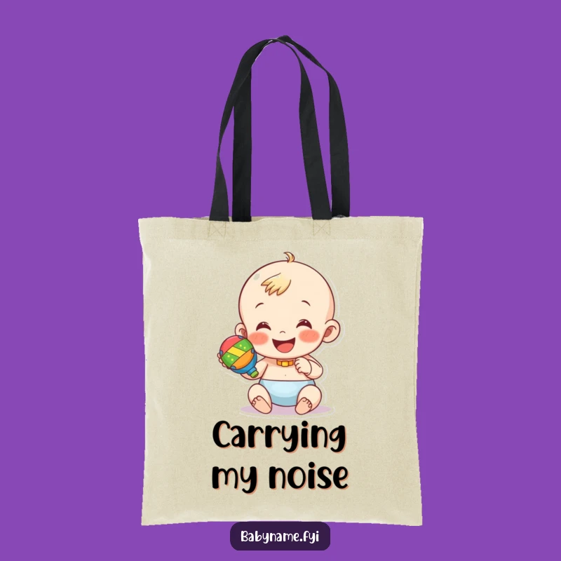 Funny Baby Rattle Tote Bag – Carry Happiness and Humor Everywhere