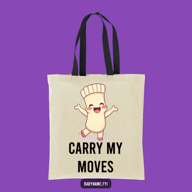 Funny Baby Sock Tote Bag - Carry Your Essentials with Adorable Dancing Fun