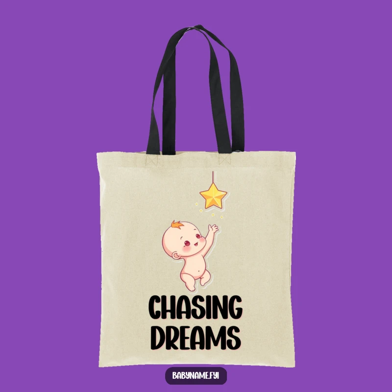 Funny Baby Star Reach Tote Bag: Carry Your Dreams with Style