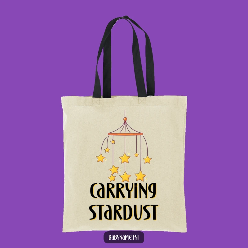 Funny Mobile Tote Bag - Carry Your Curiosity with Starry Charm