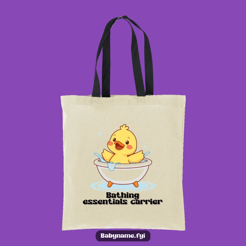 Funny Rubber Duck Splashing Tote Bag - Chic Bathtime Accessory Gift