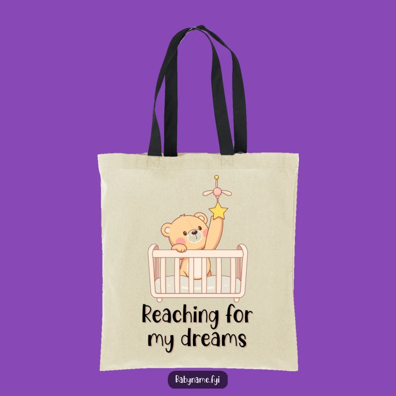 Funny Teddy Bear Crib Mobile Tote Bag - Sweet & Practical Baby Shower Gift